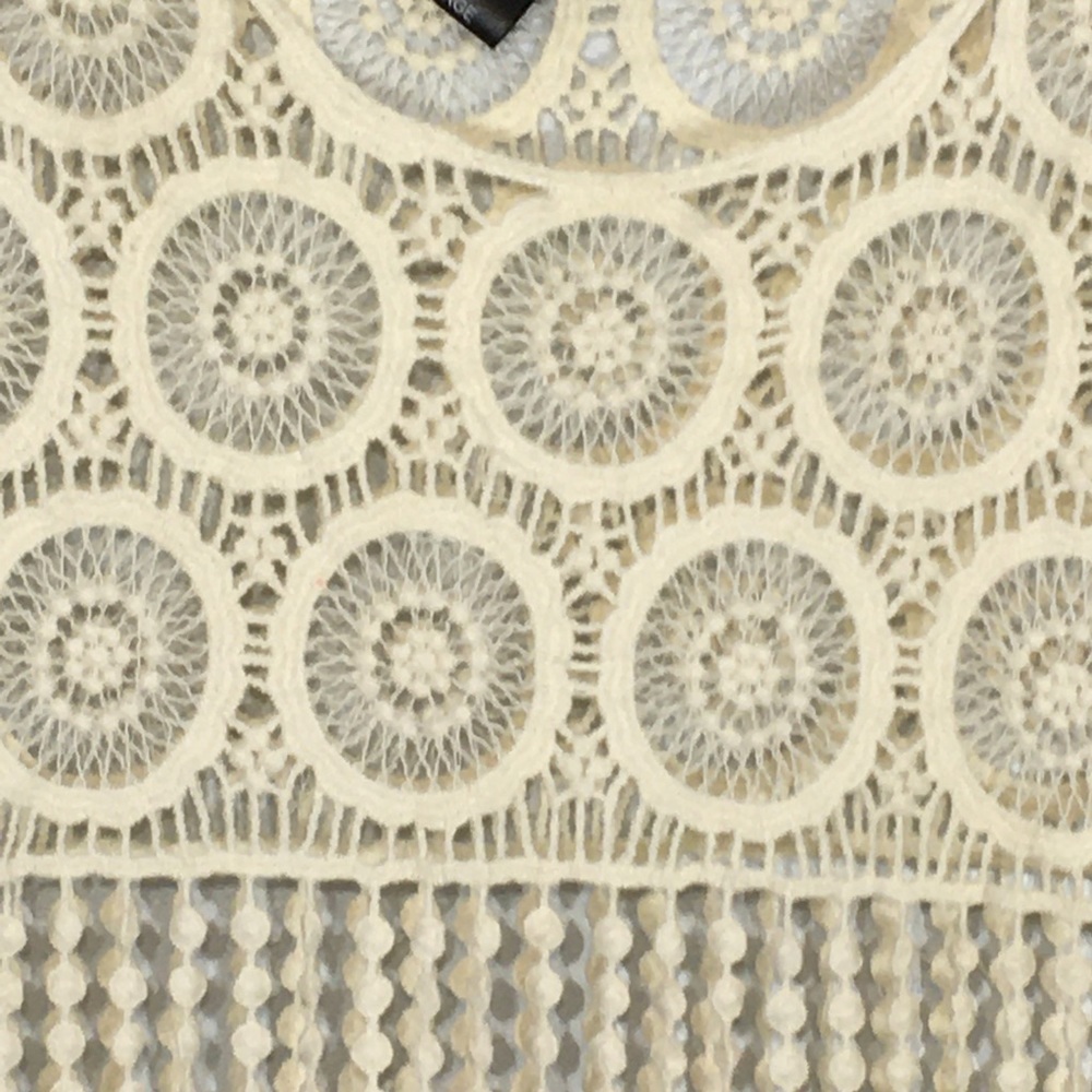 Boho Cream Crochet Tank Top Festival - Picture 10 of 14
